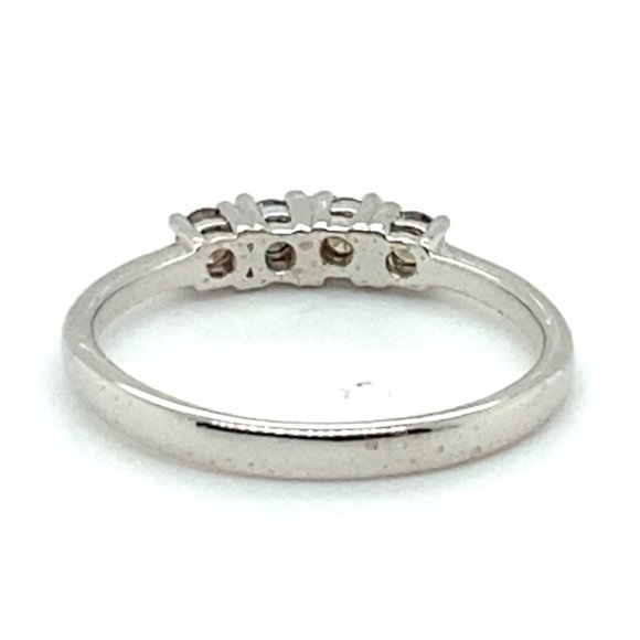 Fancy Colored Diamonds .12ct Solid 14K White Gold Ring - Picture 5 of 7
